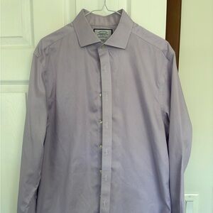Charles Tyrwhitt Lavender Dress Shirt, 16.5/36, Slim fit